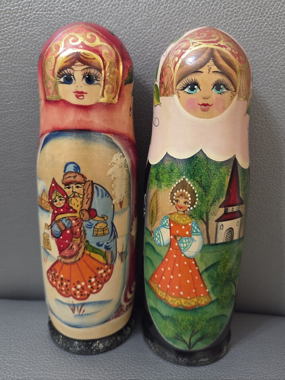Nesting Doll Vintage Wooden Hand Painted Matryoshka (Selling 2)